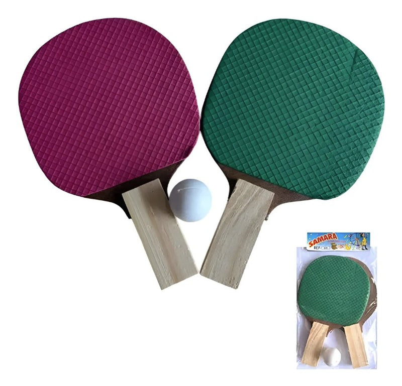 Kit 10 Raquetes Ping Pong Com E.v.a C/ Bolinha Iniciantes Cinza